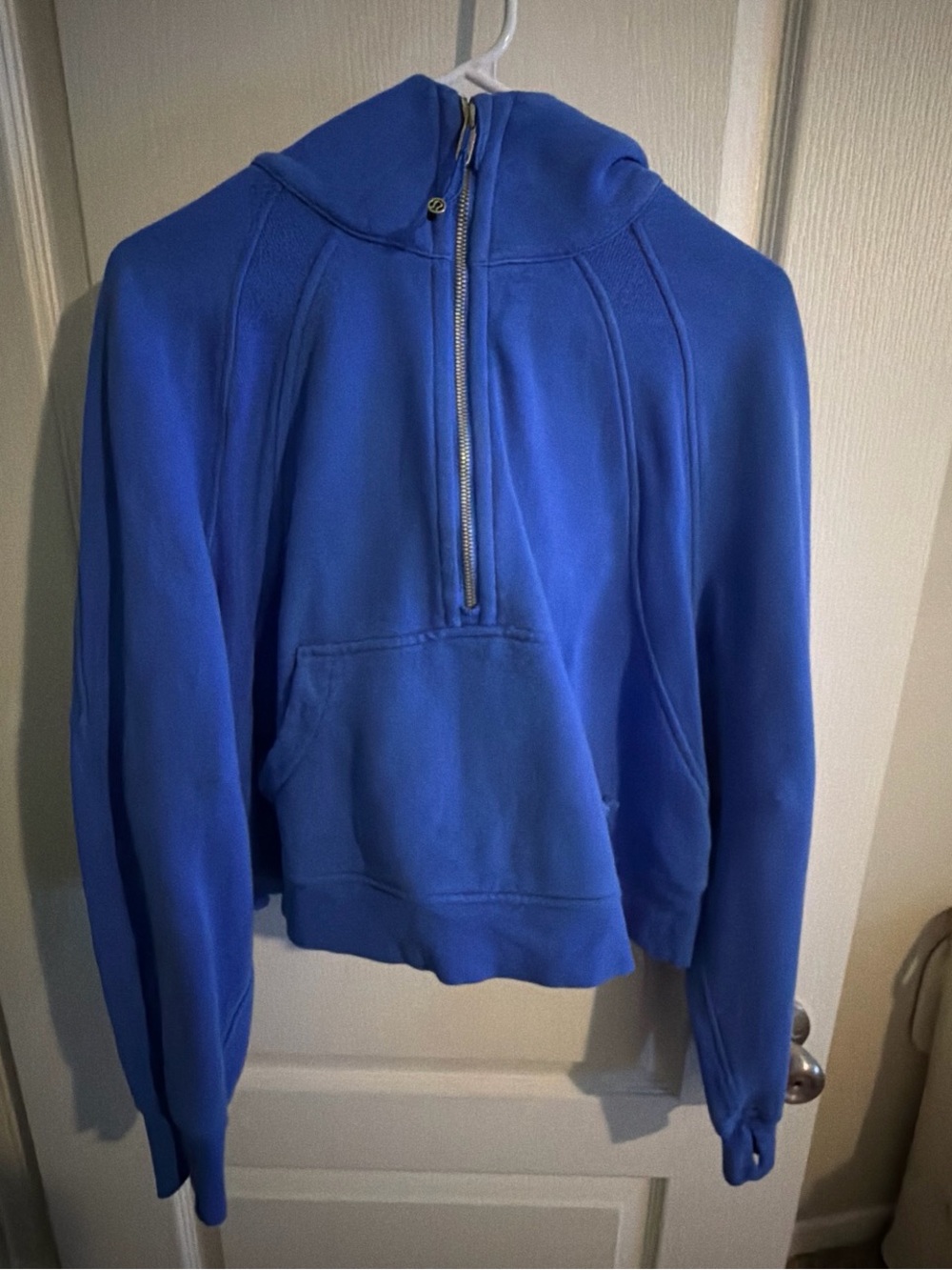 Blue Lululemon Scuba half-zip Hoodie